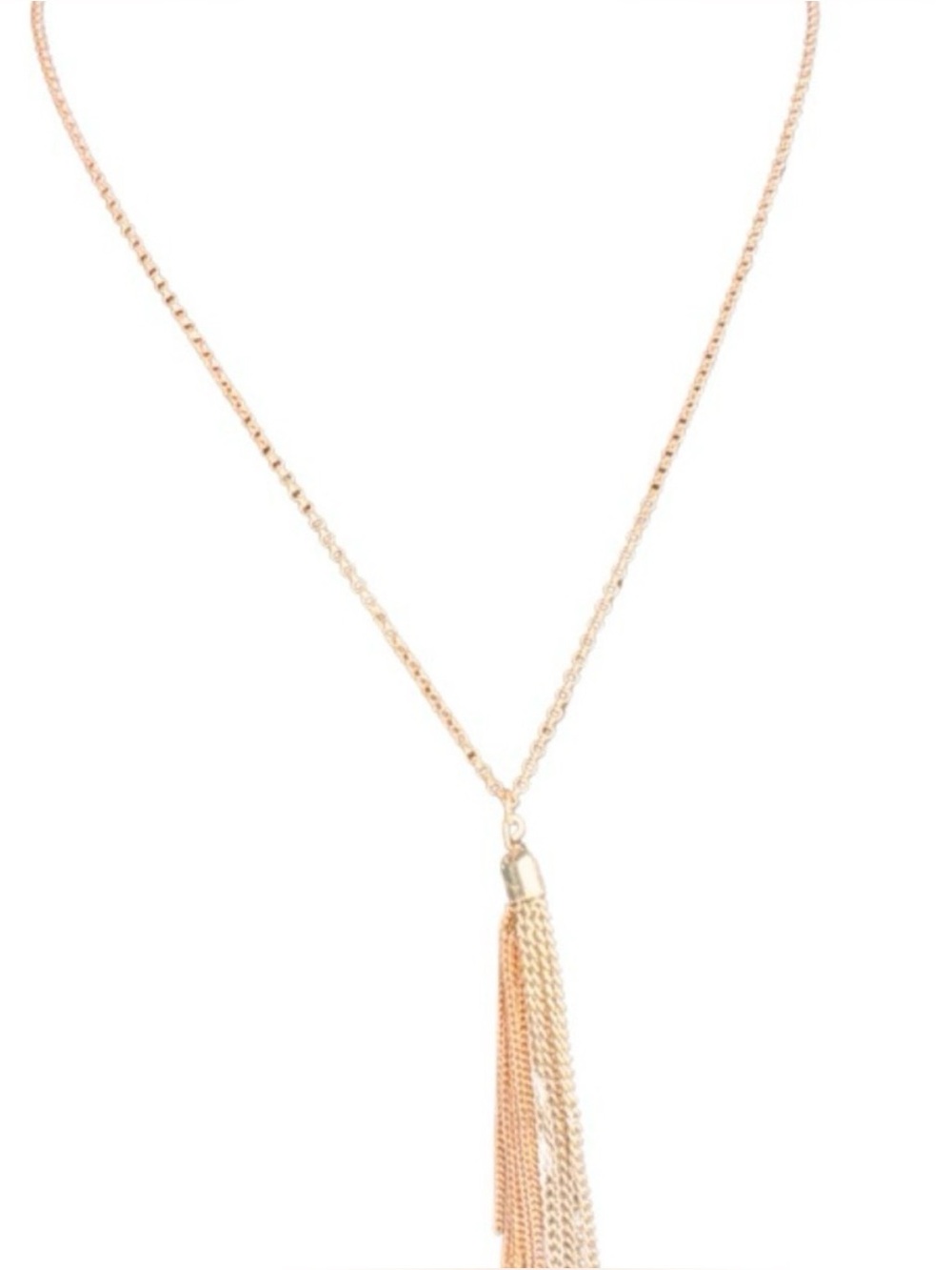 925 Rose Gold Chain with tassel